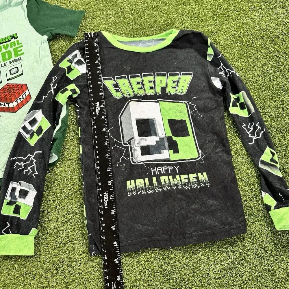 Lot Of 2 Kids Minecraft Pjs Size 8